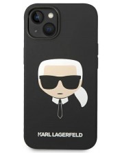 Калъф Karl Lagerfeld - Karl Head, iPhone 14 Plus, черен